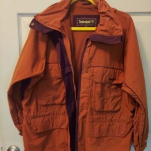 Timberland rust purple trim size M worn once hooded